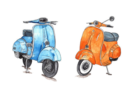 Vespa Flat иллюстрация