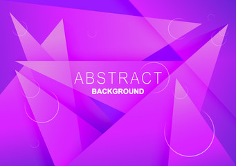 Vector Purple, Pink Background. Abstract geometric triangles. shadow, circle elements. vector illustration