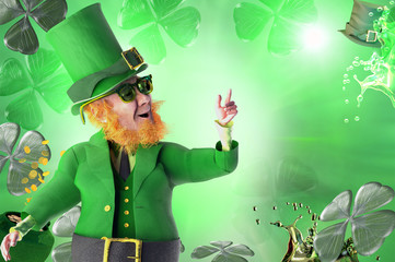 Leprechaun for st patricks day render 3d