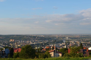 panorama of old town in poland - Przemysl