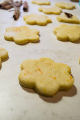 Cooking sweet cookies. Homemade cookies.