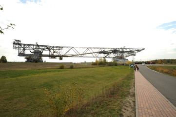 Fototapeta premium Besucherbergwerk Förderbrücke F60