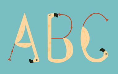 ABC Flamingo Alphabet