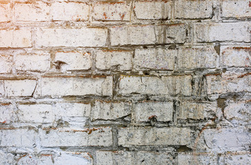 Old dirty bricks wall background texture.