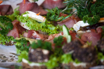 Catering - Schinken, käse, Salat