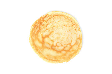 Pancakes isolated on white background.