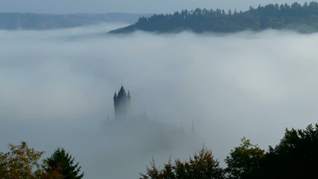 Cochem Imperial Castle, Cochem, Moselle River, Rhineland-Palatinate, Germany, Europe