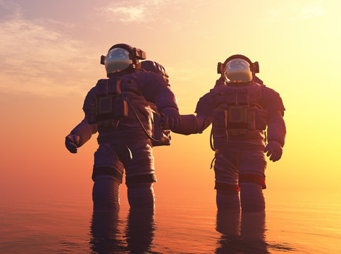 Two astronauts
