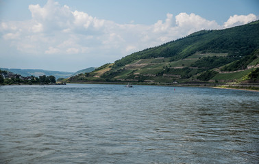 Deutschland Rheintal Burg Rheinstein und Umgebung