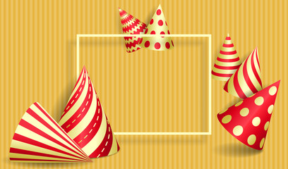 Obraz premium Set of hats for a party