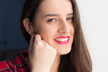 Fototapeta premium Pretty girl smiling.