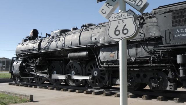 Locomotive at Kingman, Route 66, Arizona, United States of America, North America