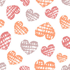 Red and orange heart pattern