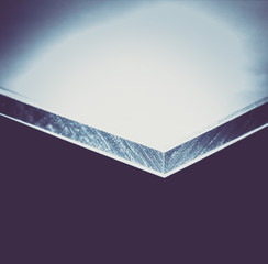 dibond detail board, dark blue vignetting