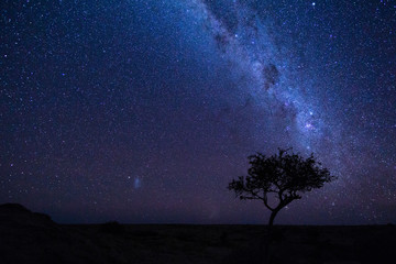 Naklejka na ściany i meble Milky Way over National Park namibia