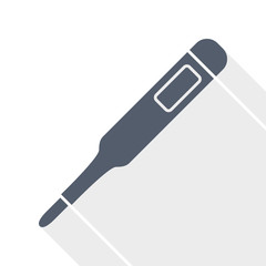 electronic digital medical thermometer icon