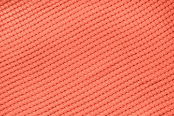 Living coral color textile. Abstract trendy pattern.