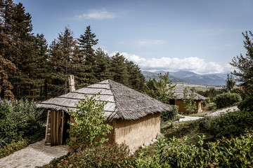old wooden house in the mountains