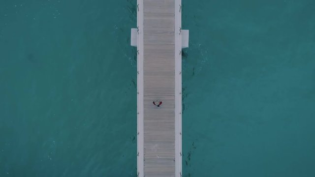 Birds eye view straight down from aerial drone shot on inspirational millennial wanderlust, blogger getaway escapism content for social media copy space text, travel destination concept