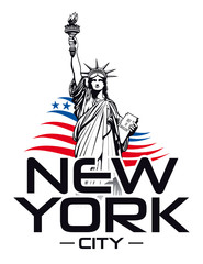 Statue of Liberty, New York. Vector - 246478978