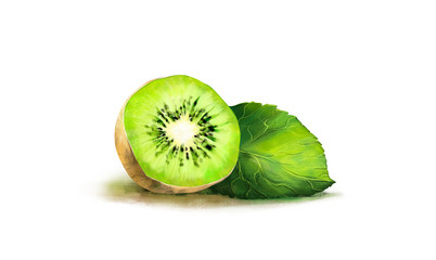 Kiwi. Figure kiwi. isolated on white background