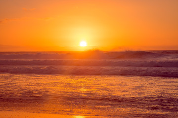 sunset at the beach