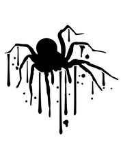 tropfen spinne blut graffiti design clipart logo ekelig krabbeln monster horror halloween angst