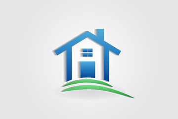 Logo blue house