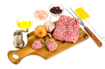 Minced meat mix for cooking