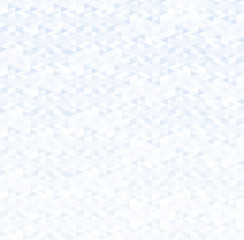 Full frame high resolution abstract geometric background made of white and light blue triangles. Seamless pattern.