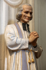 Curé d'Ars. Jean-Marie Vianney. Collégiale Saint-Jacques-le-Majeur. Sallanches. / St. John Vianney. Saint James's collegiate church. Sallanches