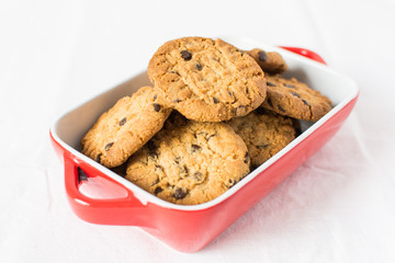 ciastka z czekoladą