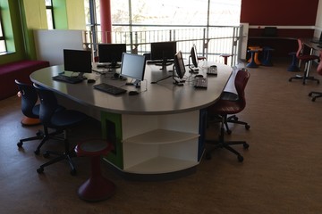 Computer room in a school