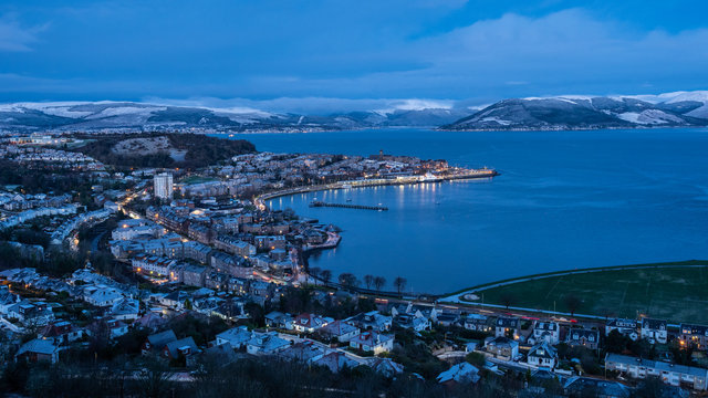 Looking out from Lyle Hill, Greenock