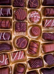 chocolate candies in the package