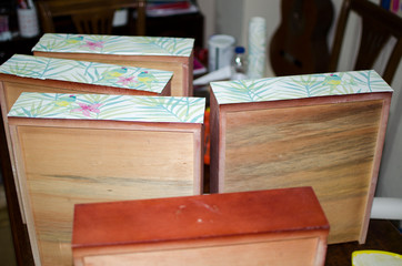 decorar con papel cajones