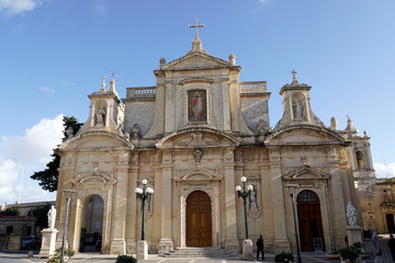 Obraz premium Stiftskirche und Pfarrkirche St. Paul, Rabat, Malta