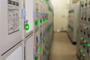 train station lockers with keys