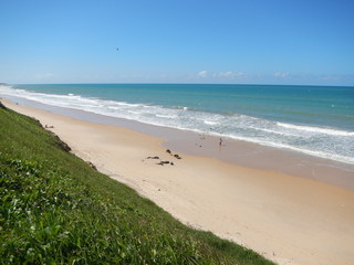 Landscape beach blue water