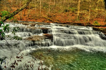 Campbell Falls, Camp Creek State Park, West Virginia - obrazy, fototapety, plakaty