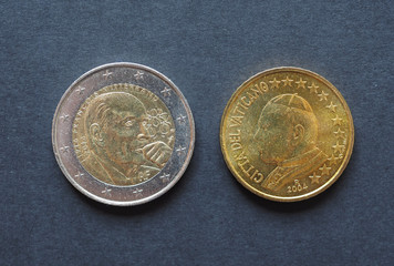 Euro coins, European Union - obrazy, fototapety, plakaty