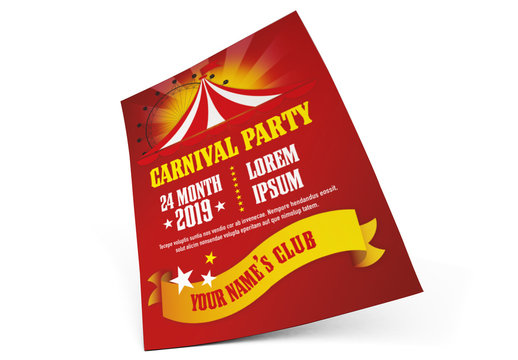 Carnival Themed Flyer Layout