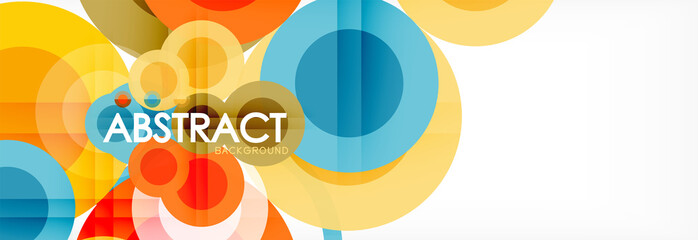 Circle composition abstract background