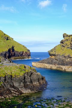 Muzzle of River Valency, Boscastle, Cornwall, England, Great Britain