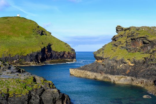 Muzzle of River Valency, Boscastle, Cornwall, England, Great Britain
