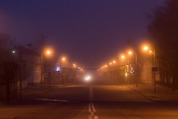 the street at night