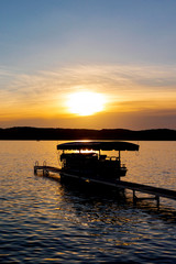 Pontoon Silhouette