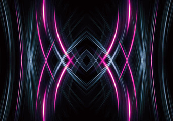 Artistic abstract 3d computer generated x shaped electrical effect background