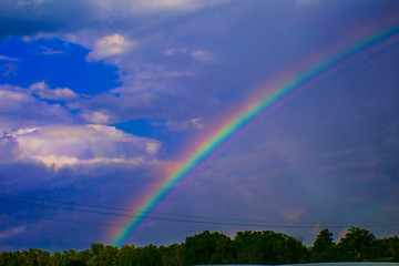 Countryside Rainbow in HDR