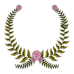 wreath flower foliage floral